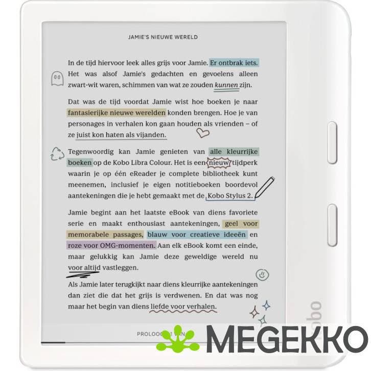 Kobo Libra Colour White e-reader, Informatique & Logiciels, Ordinateurs & Logiciels Autre, Envoi