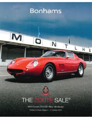 2019 BONHAMS THE ZOUTE SALE, 1965 FERRARI 275 GTB ALLOY