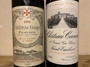 1993 Château Canon - Fournier & 1992 Château Gazin -