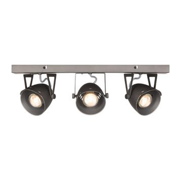 Spot Cap | Antraciet | Metaal | 3-Lichts LABEL51, Verzenden