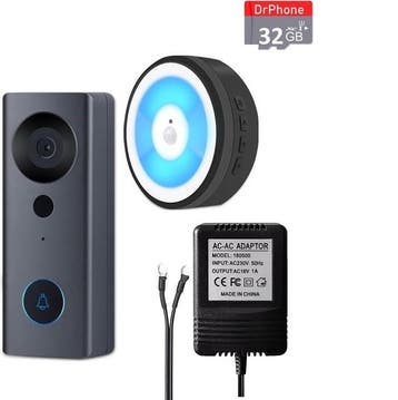 DrPhone LM6-B – Bekabelde Camera Deurbel Met Binnen Bel +, Verzenden