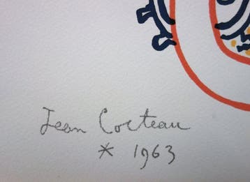Jean Cocteau (1889-1963) - Taureau et Torero sous le soleil