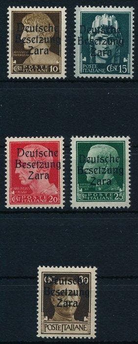 Duitse Rijk - Bezetting van Zara 1943 - Italiaanse, Gestempeld