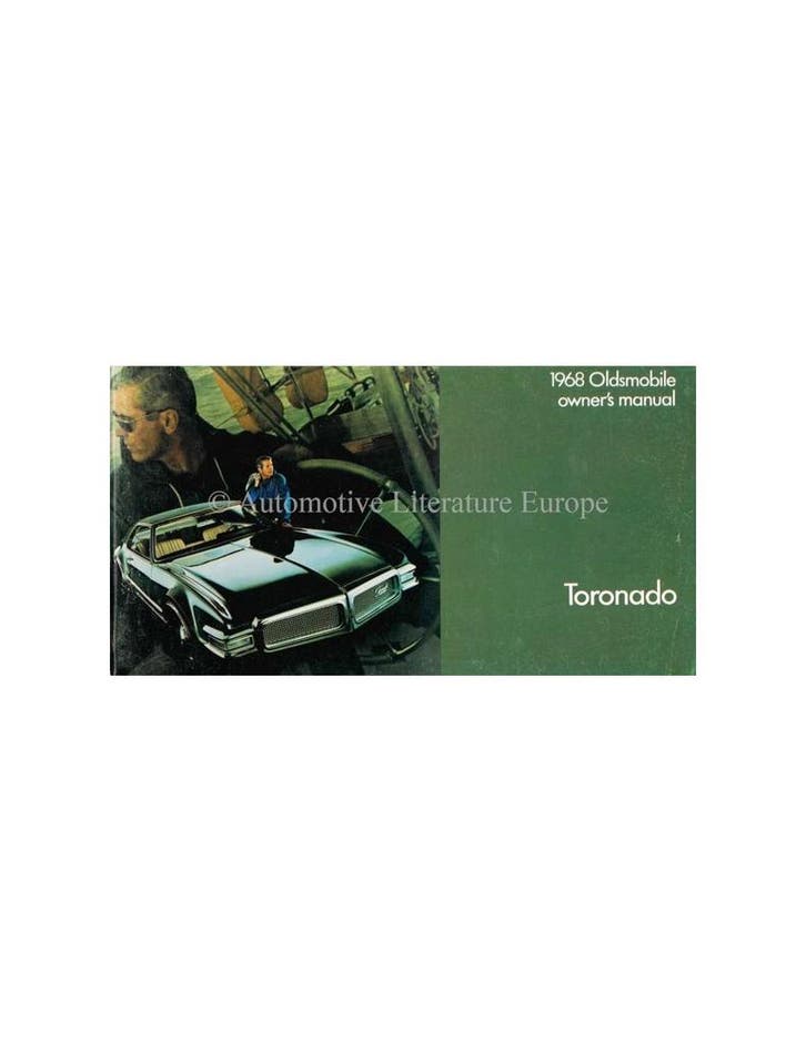 1968 OLDSMOBILE TORONADO INSTRUCTIEBOEKJE ENGELS, Autos : Divers, Modes d'emploi & Notices d'utilisation, Enlèvement ou Envoi