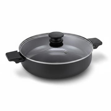 Brabantia VANTA Hapjespan met Deksel - Ø 28cm, Huis en Inrichting, Keuken | Potten en Pannen, Verzenden, Nieuw