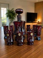 Karaf (14) - Glas - Vintage Ruby Red Liqueur