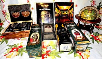 Whiskycollectie – 2 grote geïllustreerde boeken,