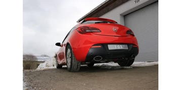 FOX Opel Astra J GTC achterdemper kruisuitgang rechts/links, Verzenden