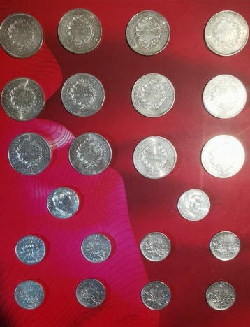Frankrijk. Lot de 22 monnaies en argent, 1960/1984