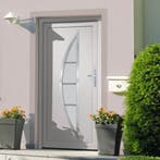vidaXL Voordeur 88x200 cm PVC wit, Doe-het-zelf en Bouw, Deuren en Vliegenramen, Verzenden, Nieuw