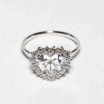 Verlovingsring - 18 karaat Witgoud - 3.00ct. tw. Diamant