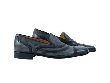 TESTONI - 8 UK - 42 IT - Alassio Loafer Soft Delavè Calf