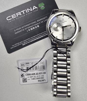 Certina - DS-1 - C006.428.22.031.00 - Homme - 2010-2020, Handtassen en Accessoires, Nieuw