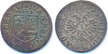 3 Kreuzer Woerth 1604 Hanau Lichtenberg: Johann Reinhard..., Verzenden, België