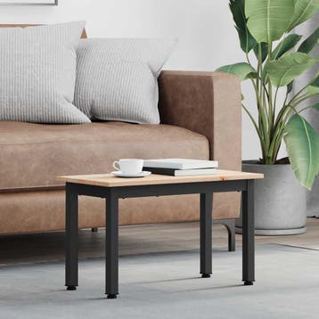 vidaXL Salontafel Naturel 60 x 30 x 36 cm Massief grenenhout, Verzenden, Nieuw