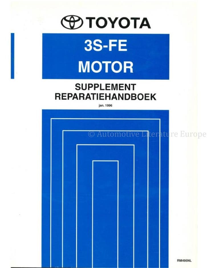 1996 TOYOTA CARINA E 3S-FE MOTOR (SUPPLEMENT), Autos : Divers, Modes d'emploi & Notices d'utilisation
