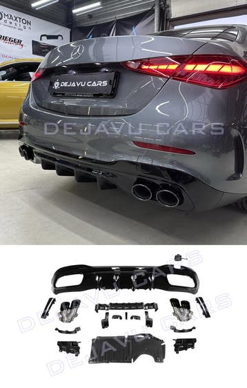 C43 AMG Look Diffuser voor Mercedes Benz C Klasse W206 S206, Ophalen of Verzenden