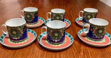 Rosenthal, Versace - Versace - Koffieservies voor 6 (6) - Le