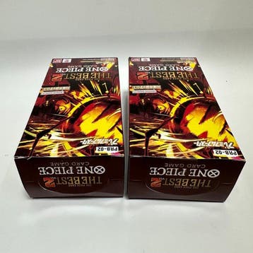 Bandai - 2 Box - One Piece - Card Game PRB-02 THE BEST Vol.2, Nieuw