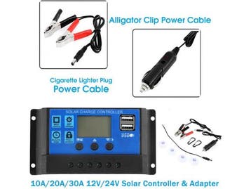 Veiling - Zonnepaneel Oplader 100W Zonnepaneel Kit Dual 12V, TV, Hi-fi & Vidéo
