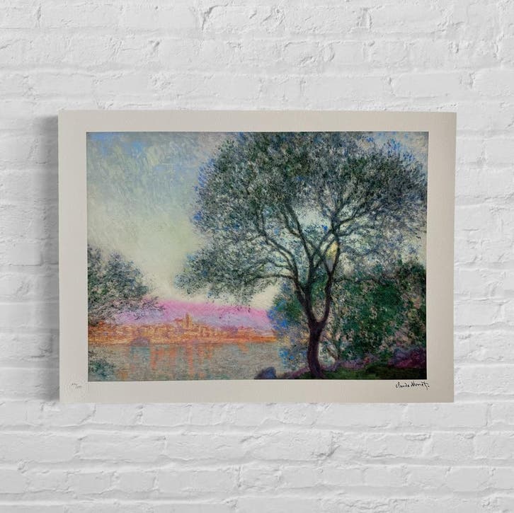Claude Monet Antibes gezien vanuit Salis Lithografie Arches, Antiek en Kunst, Kunst | Overige Kunst