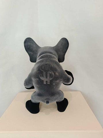 ArtBrut by Ann - Unique sculpture of a French bulldog -, Antiquités & Art