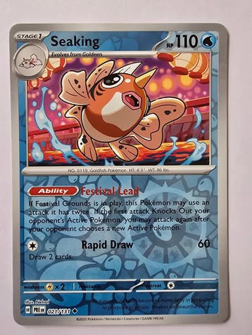 SEAKING (PRISMATIC EVOLUTIONS 021/131) (REVERSE HOLO), Gebruikt