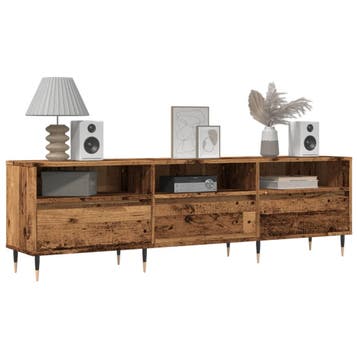 vidaXL Tv-meubel 150x30x44,5 cm bewerkt hout oud houtkleurig, Verzenden