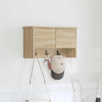 vidaXL Wandgemonteerde kapstok Sonoma Eik 50 x 20 x 30 cm, Verzenden, Nieuw