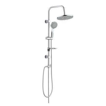 BWS Regendouche | Tondo | Met zeephouder |  20cm Stortdouche, Ophalen of Verzenden, Nieuw, Chroom, Kraan