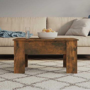 vidaXL Salontafel 79x49x41 cm bewerkt hout gerookt, Huis en Inrichting, Verzenden, Nieuw
