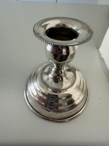 Kaarsenhouder - Zilver - zilveren kandelaar