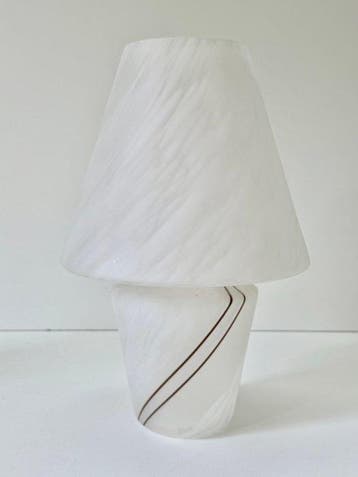Tafellamp - Glas - Mushroom Table Lamp, Antiek en Kunst