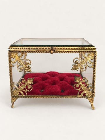 Coffret de mariage - Verre, Laiton - 1920-1930 - Coffret de