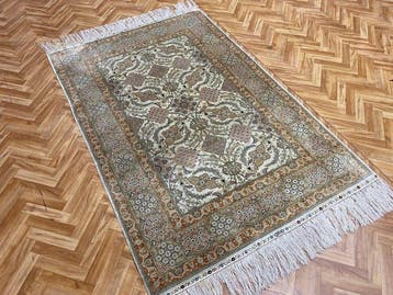Hereke - Vloerkleed - 185 cm - 125 cm - Hereke zijde, Huis en Inrichting, Stoffering | Tapijten en Vloerkleden, Nieuw