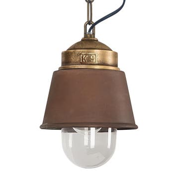 hanglampen Kostas brass brons/koper Binnenverlichting, Verzenden, Klassiek, Overige materialen, Nieuw