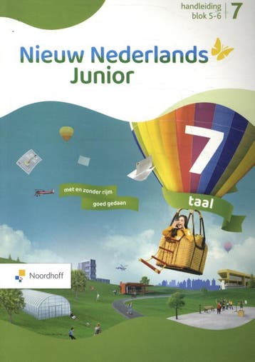 Nieuw Nederlands Junior Taal groep 7 blok 5-6 handleiding, Boeken, Schoolboeken, Verzenden, Zo goed als nieuw