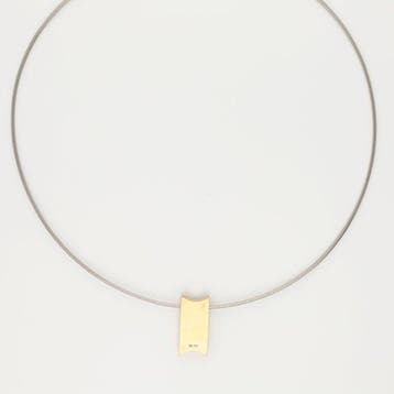 Halsketting - 18 karaat Witgoud - Spinel, Nieuw