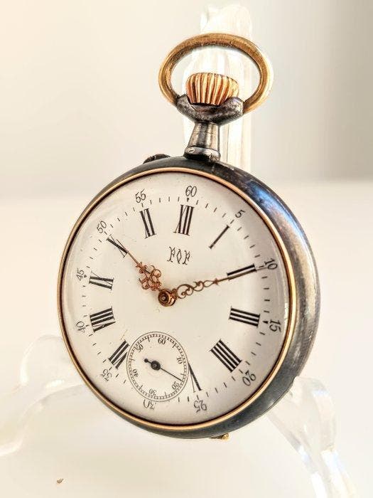 POP - Suizo Ancora Pavonado - 1900-1949, Handtassen en Accessoires, Horloges | Heren