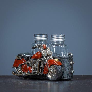 Figurine - Motor als peper en zoutstel - Résine