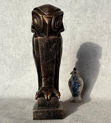 Beeld, Uil 25 cm / 2.3 kg (Zonder Minimumprijs) - 25 cm -, Antiek en Kunst