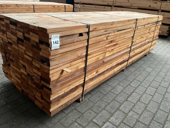 Online veiling - Thermowood Douglas planken 30x120 mm (200x), Zakelijke goederen, Machines en Bouw | Houtbewerking, Ophalen