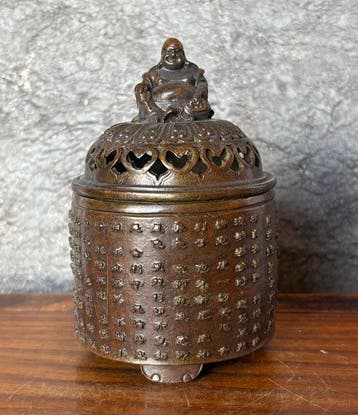 Brûleur dencens - Bronze - Bouddha, Antiquités & Art