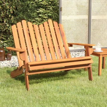 vidaXL Tuinbank Adirondack 126 cm massief acaciahout, Jardin & Terrasse, Verzenden