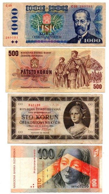 Tsjecho-Slowakije. - 12 Banknotes - Various Dates (Zonder