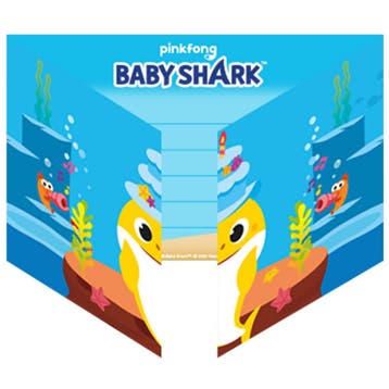 Baby Shark Uitnodigingen 8st, Verzenden, Nieuw