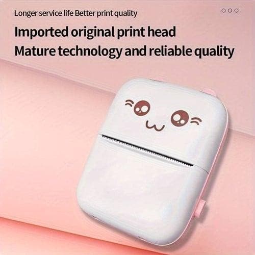 Mini fotoprinter zwartwit labelprinter labelmaker roze met, Hobby & Loisirs créatifs, Bricolage
