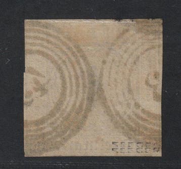 Baden 1851 - BADEN 1a, 1 Kr. zwart/sepia, eerste uitgave,, Gestempeld