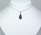 - Art Déco - argent 835 - 6,50 ct améthyste naturelle -