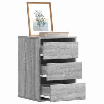 vidaXL Ladekast 40x41x58 cm bewerkt hout grijs sonoma, Verzenden
